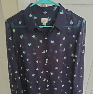 Button down chemise top